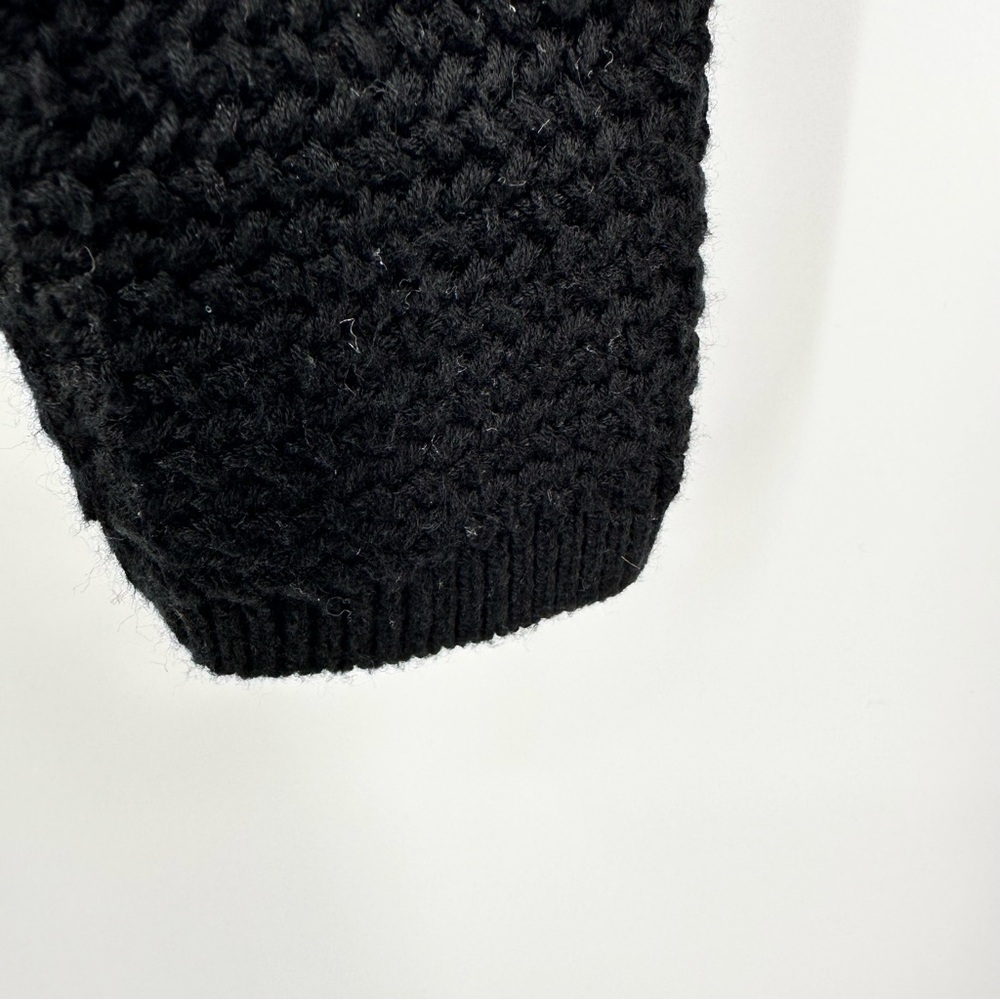 Free People FP Beach Playing Hard To Get Sweater Cropped Cotton Black Size XS - Picture 5 of 11